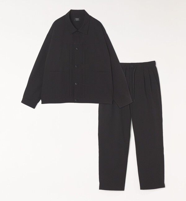 SHIPS any「SHIPS any: 〈撥水・軽量〉SOLOTEX(R) シアサッカー セミワイド イージーパンツ◆」|チノ|