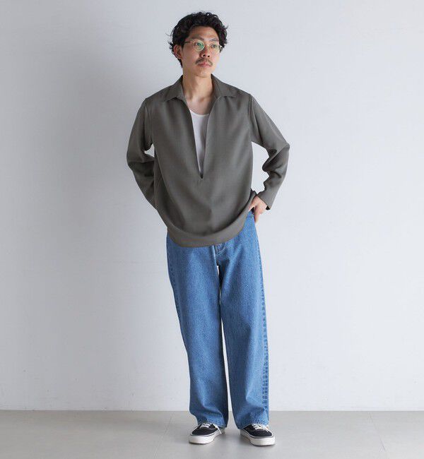 SHIPS「SHIPS: ドライタッチ スキッパー シャツ プルオーバー」|シャツ・ブラウス|