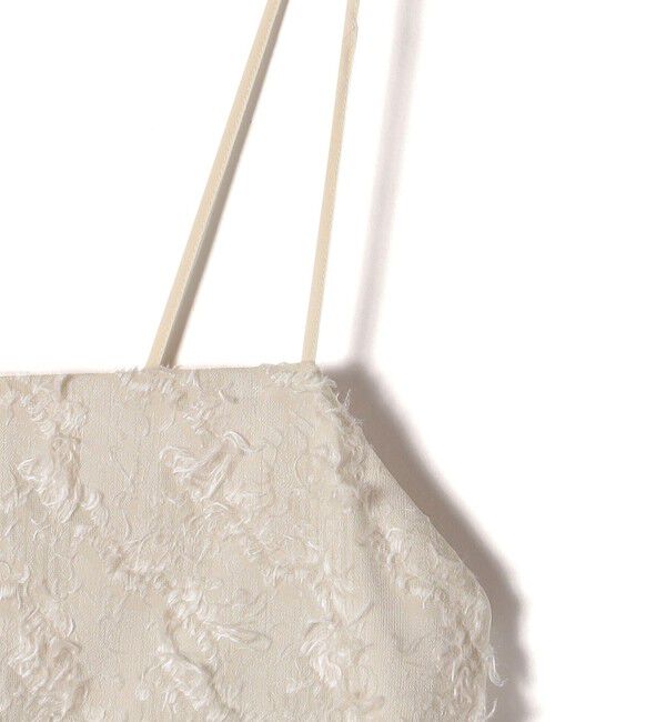 SHIPS for women「〈手洗い可能〉フリンジ ジャカード キャミ ワンピース 24SS」|ワンピース|