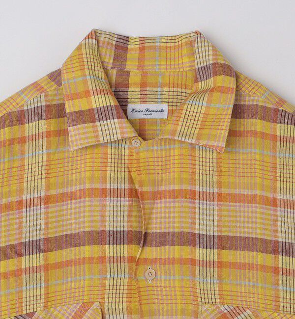 SHIPS「【SHIPS別注】Errico Formicola: マドラス チェック オープンカラー シャツ」|シャツ・ブラウス|