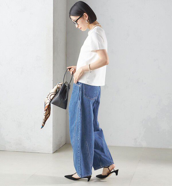 SHIPS for women「《一部追加予約》オーガニック コットン スムース TEE」|Tシャツ・カットソー|