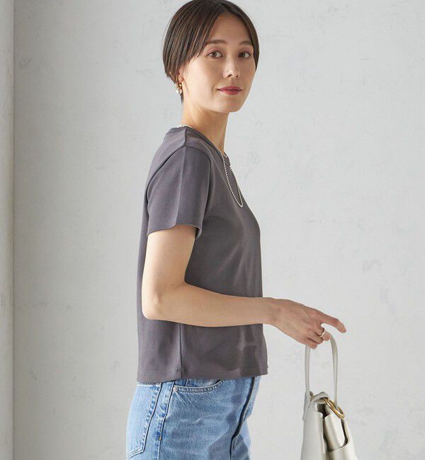 SHIPS for women「《一部追加予約》オーガニック コットン スムース TEE」|Tシャツ・カットソー|