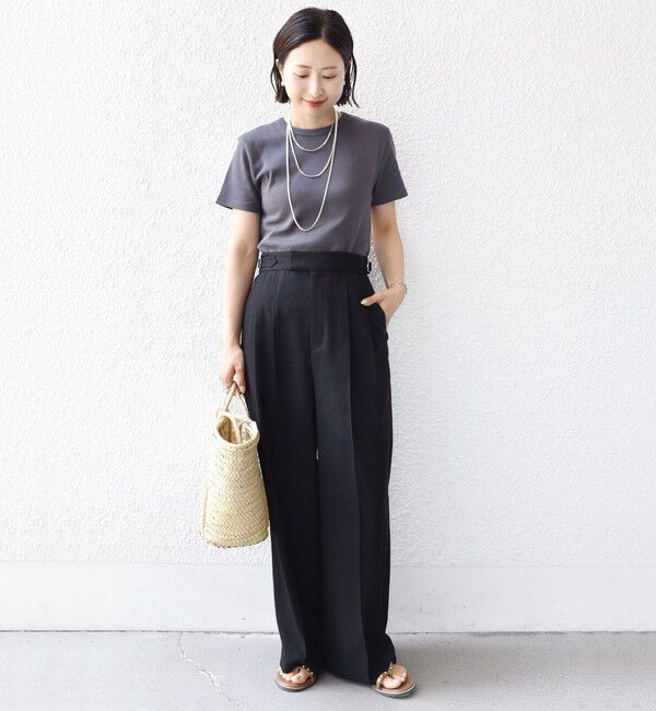 SHIPS for women「《一部追加予約》オーガニック コットン スムース TEE」|Tシャツ・カットソー|