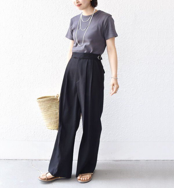 SHIPS for women「《一部追加予約》オーガニック コットン スムース TEE」|Tシャツ・カットソー|