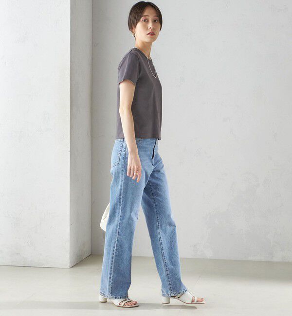 SHIPS for women「《一部追加予約》オーガニック コットン スムース TEE」|Tシャツ・カットソー|