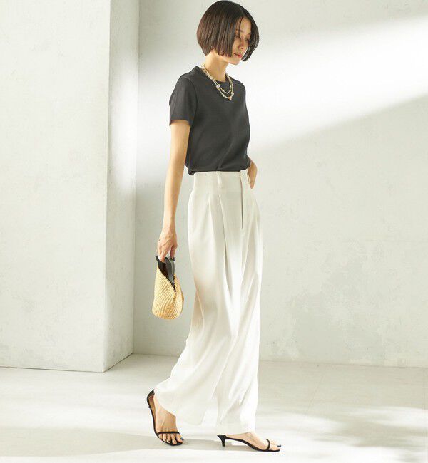 SHIPS for women「《一部追加予約》オーガニック コットン スムース TEE」|Tシャツ・カットソー|