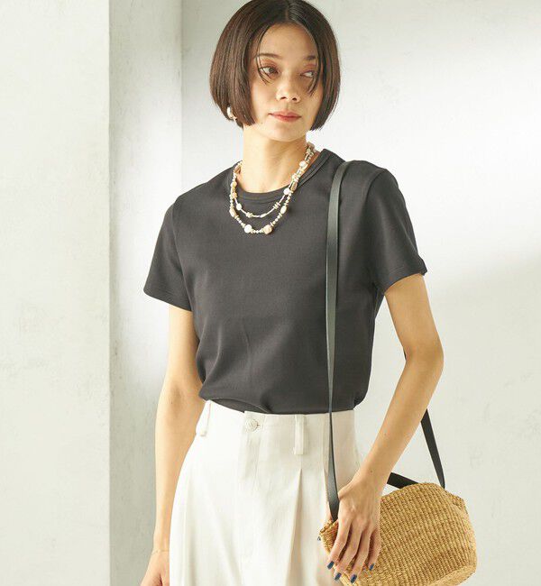 SHIPS for women「《一部追加予約》オーガニック コットン スムース TEE」|Tシャツ・カットソー|