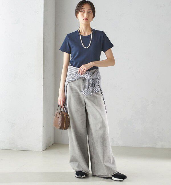 SHIPS for women「《一部追加予約》オーガニック コットン スムース TEE」|Tシャツ・カットソー|