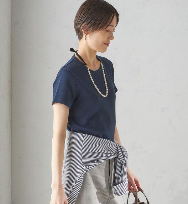 SHIPS for women「《一部追加予約》オーガニック コットン スムース TEE」|Tシャツ・カットソー|