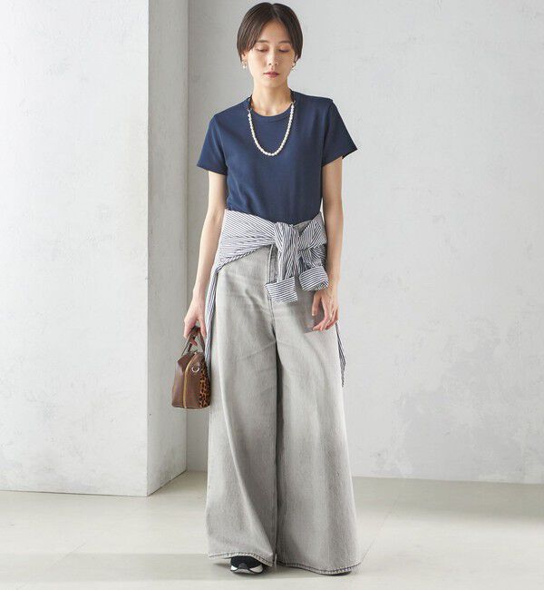 SHIPS for women「《一部追加予約》オーガニック コットン スムース TEE」|Tシャツ・カットソー|