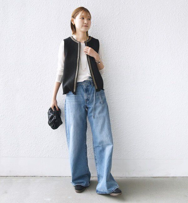 SHIPS for women「【SHIPS別注】BINDU:ブレード テープ ベスト」|ベスト・ジレ|