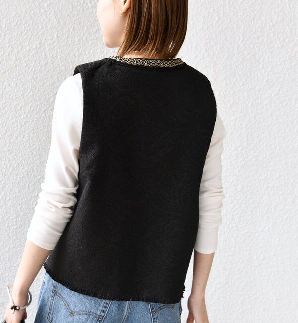 SHIPS for women「【SHIPS別注】BINDU:ブレード テープ ベスト」|ベスト・ジレ|