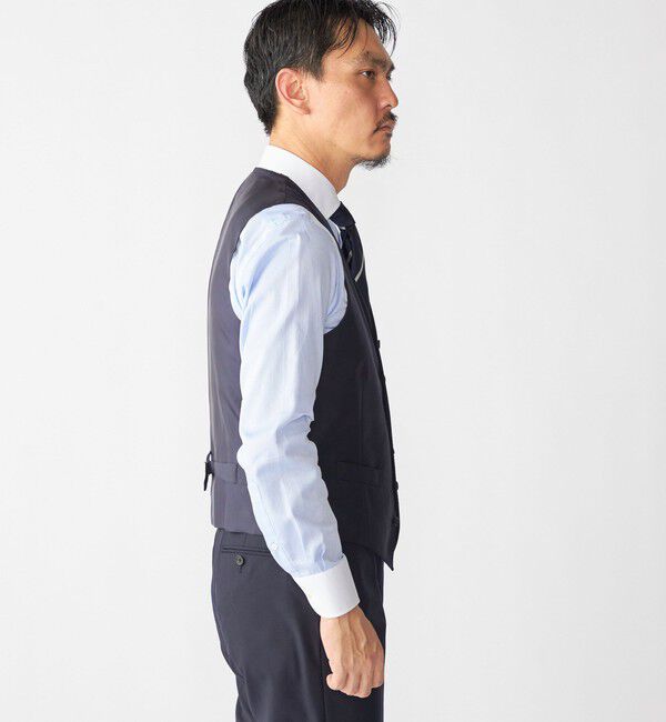 SHIPS「SHIPS: 御幸毛織 ファブリック FOUR SEASONS ソリッド ベスト」|ダウンベスト・ベスト|