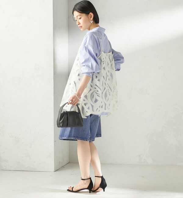 SHIPS for women「【SHIPS別注】BIT BLUE:バミューダ ショーツ」|デニム|