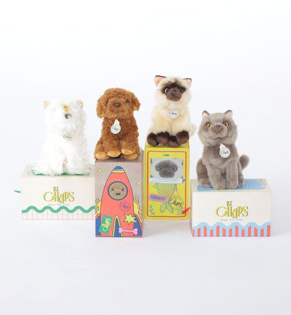 SHIPS KIDS「BON TON TOYS:B.T. CHAPS :DOG&CAT ぬいぐるみ」|その他ベビー用品|ブラウン