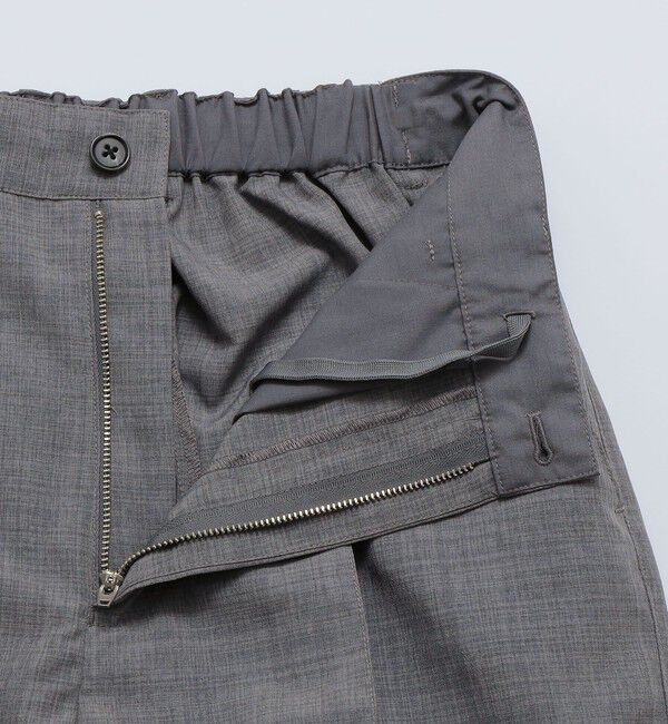 SHIPS「【WEB限定】SHIPS: リネン ライク ワイドスラックス」|スラックス|