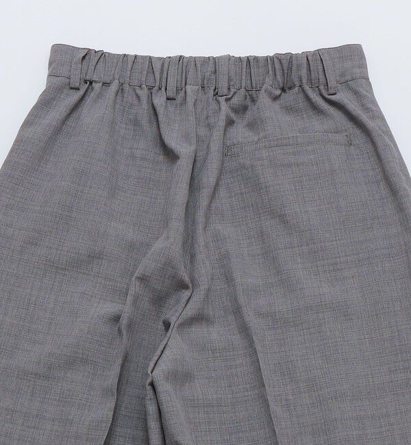 SHIPS「【WEB限定】SHIPS: リネン ライク ワイドスラックス」|スラックス|