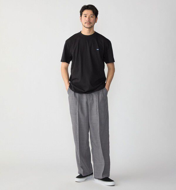 SHIPS「【WEB限定】SHIPS: リネン ライク ワイドスラックス」|スラックス|