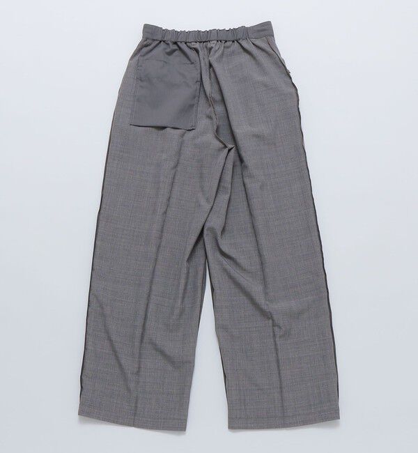 SHIPS「【WEB限定】SHIPS: リネン ライク ワイドスラックス」|スラックス|