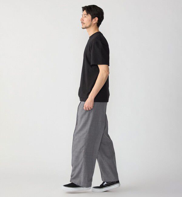 SHIPS「【WEB限定】SHIPS: リネン ライク ワイドスラックス」|スラックス|