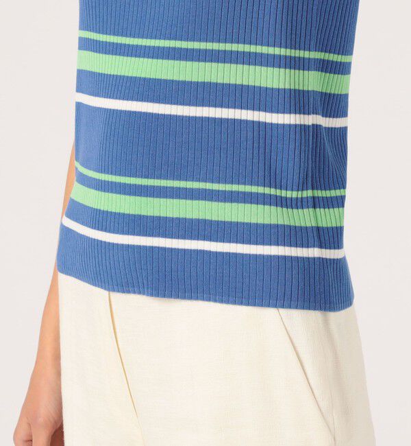 DES PRES「コットンアセテート ノースリーブプルオーバー」|ニット・セーター|