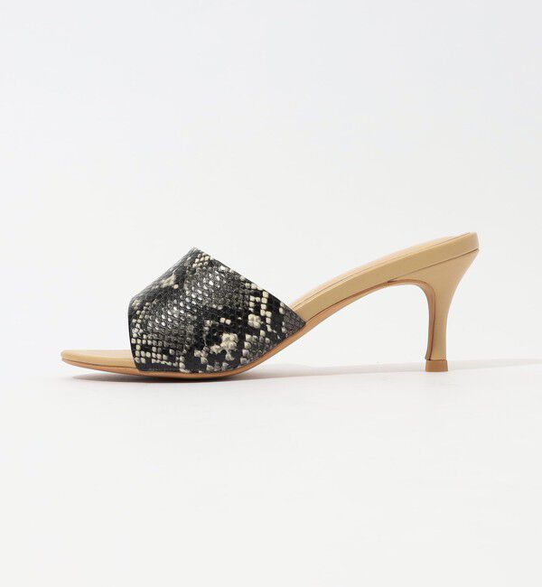 TOMORROWLAND GOODS「TOMORROWLAND パイソン型押しミュール」|サンダル|