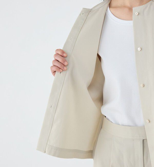 TOMORROWLAND collection「コットンギャバジン ベルテッドシャツ」|シャツ・ブラウス|