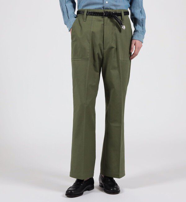 TOMORROWLAND MENS「コットンツイル ベイカーパンツ」|チノ|