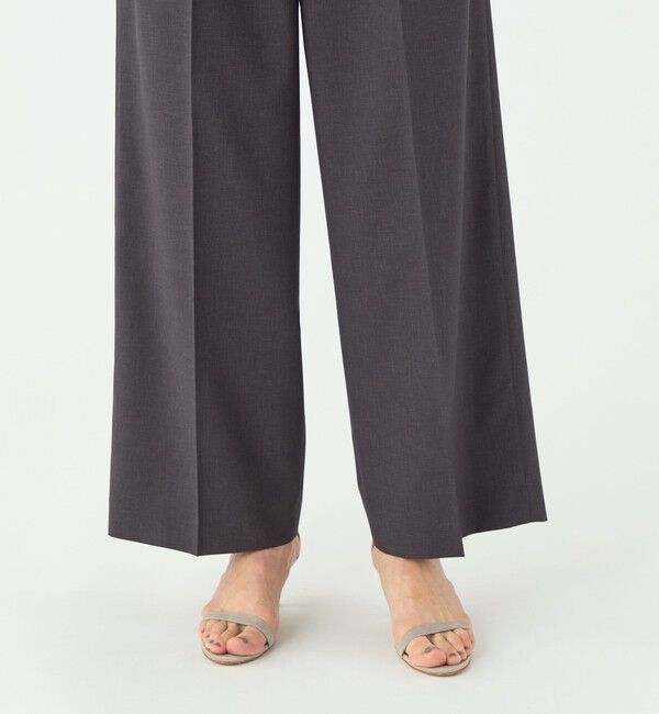 TOMORROWLAND collection「エクストラファインポリエステルトロピカル タックワイドパンツ」|その他|