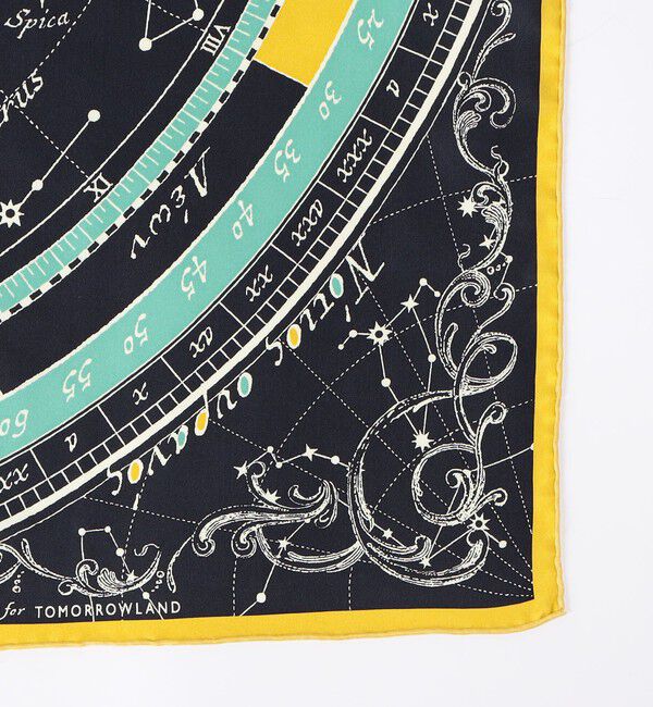 TOMORROWLAND GOODS「【別注】manipuri STAR MAP シルクスカーフ」|バンダナ・スカーフ|