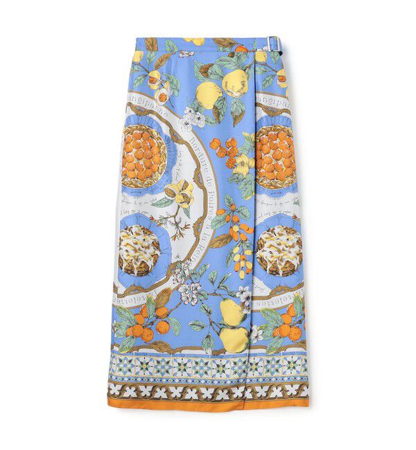 Ballsey「【別注】manipuri for Ballsey Antique Recipe ラップスカート」|スカート|64 ブルー系