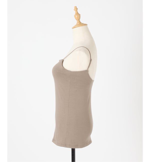 EMILYWEEK「《追加3》オーガニックコットン混 ストレッチブラキャミソール（グレージュ）」|インナー|