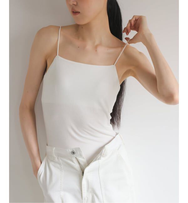 EMILYWEEK「《追加3》オーガニックコットン混 ストレッチブラキャミソール（グレージュ）」|インナー|