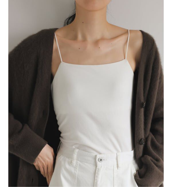 EMILYWEEK「《追加3》オーガニックコットン混 ストレッチブラキャミソール（グレージュ）」|インナー|