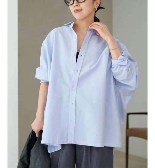 Plage「《一部カラーWEB限定追加》Light OX Poncho シャツ 3」|シャツ・ブラウス|