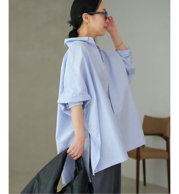 Plage「《一部カラーWEB限定追加》Light OX Poncho シャツ 3」|シャツ・ブラウス|