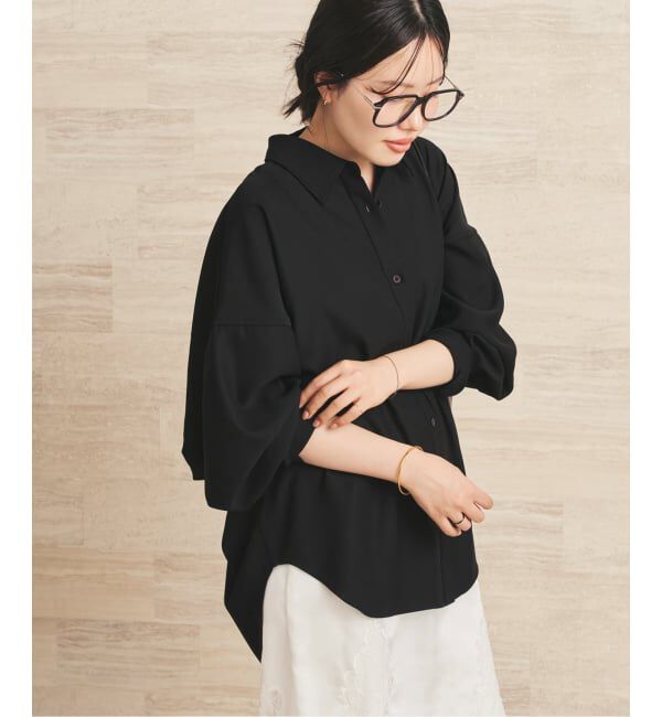 Plage「Dolman Wrap シャツ」|シャツ・ブラウス|ブラック