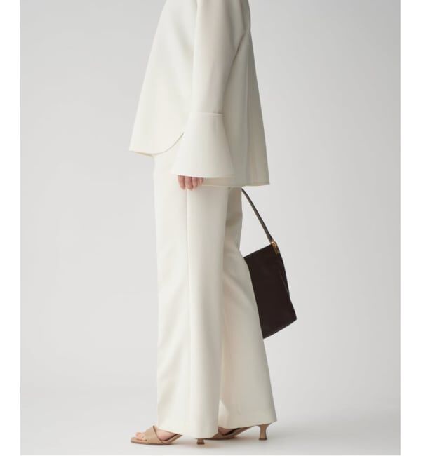 VERMEIL par iena「《追加3》ダブルクロスストレッチパンツ」|スラックス|