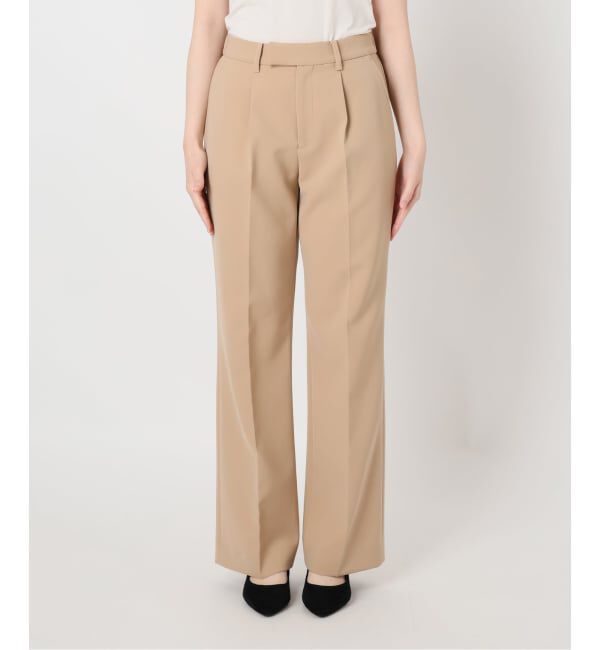 VERMEIL par iena「《追加3》ダブルクロスストレッチパンツ」|スラックス|