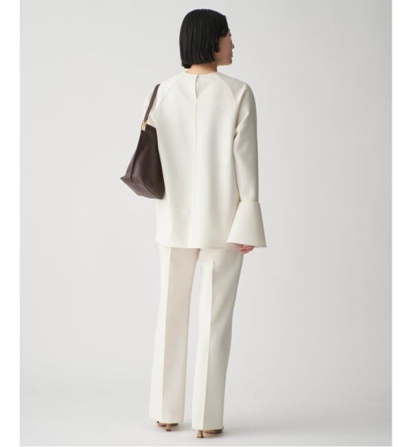 VERMEIL par iena「《追加3》ダブルクロスストレッチパンツ」|スラックス|