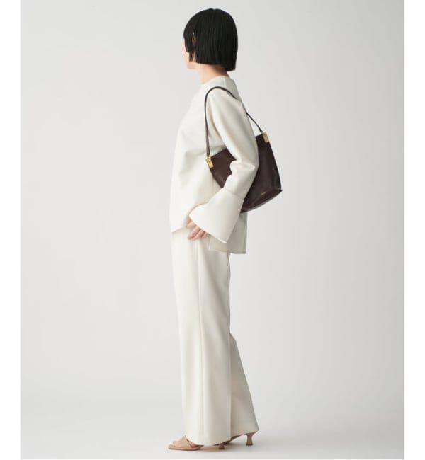 VERMEIL par iena「《追加3》ダブルクロスストレッチパンツ」|スラックス|