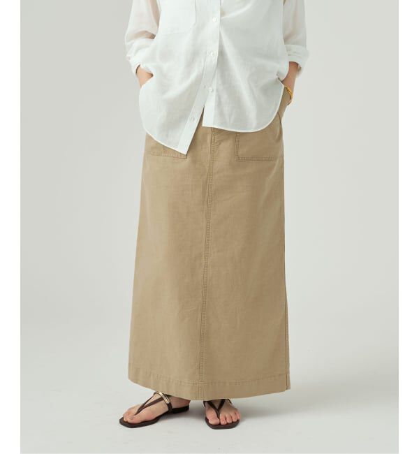 VERMEIL par iena「upper hights アッパーハイツ THE SANDY 144A34302」|スカート|ベージュ A