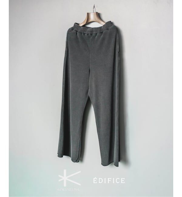 EDIFICE「Kanemasa (カネマサ フィル) 別注18ゲージ ガーメントダイ ワッフル パンツ」|その他|グレーA