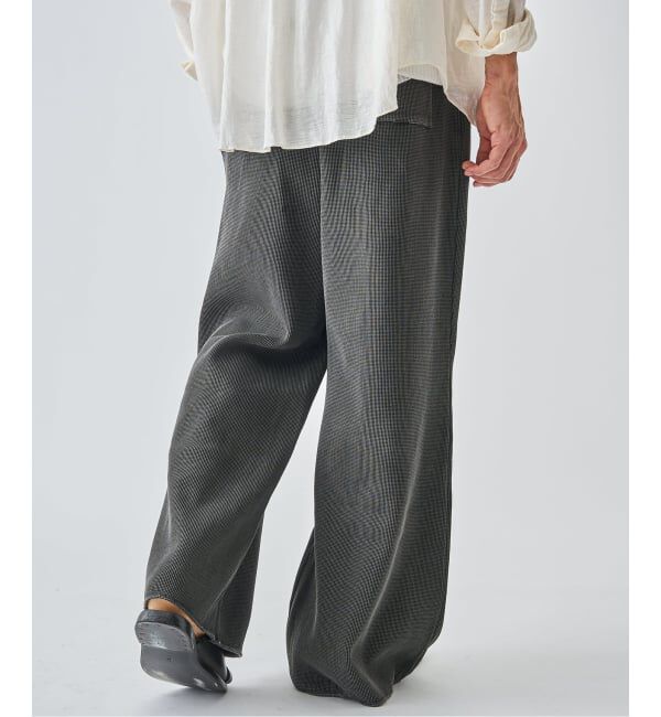 EDIFICE「Kanemasa (カネマサ フィル) 別注18ゲージ ガーメントダイ ワッフル パンツ」|その他|