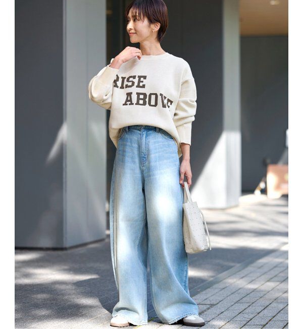 JOURNAL STANDARD relume「RISE ABOVEロゴニット」|ニット・セーター|
