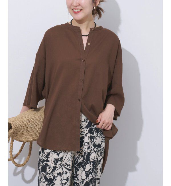 JOURNAL STANDARD relume「楊柳バンドカラーシャツ」|シャツ・ブラウス|