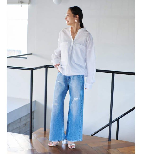 JOURNAL STANDARD「《追加2》ハードマンズリネンコットンスキッパーシャツ」|シャツ・ブラウス|