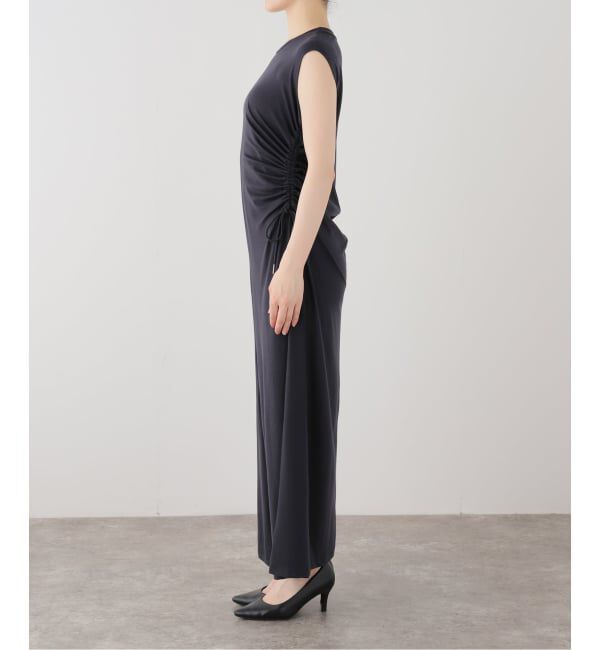 NOBLE「le / ル DRAWSTRING JERSEYDRESS」|ワンピース|