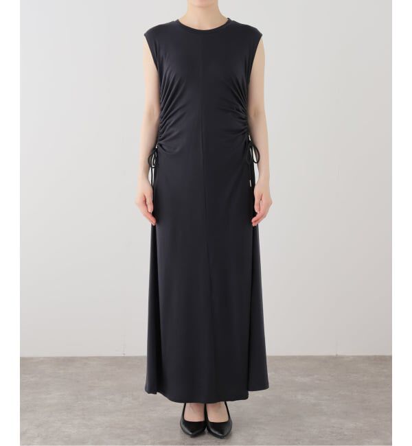 NOBLE「le / ル DRAWSTRING JERSEYDRESS」|ワンピース|