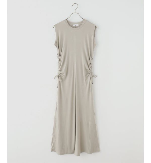 NOBLE「le / ル DRAWSTRING JERSEYDRESS」|ワンピース|ベージュ